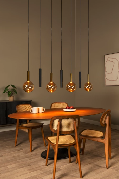 Lucide JOSIANE - Pendant light - 4xG9 - Black - Vibes - atmosphere 1